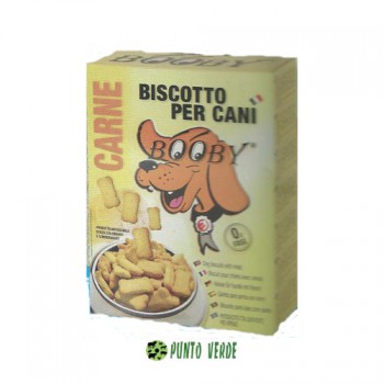 BOOBY BISCOTTI PER CANI CON CARNE SCATOLA GR. 400